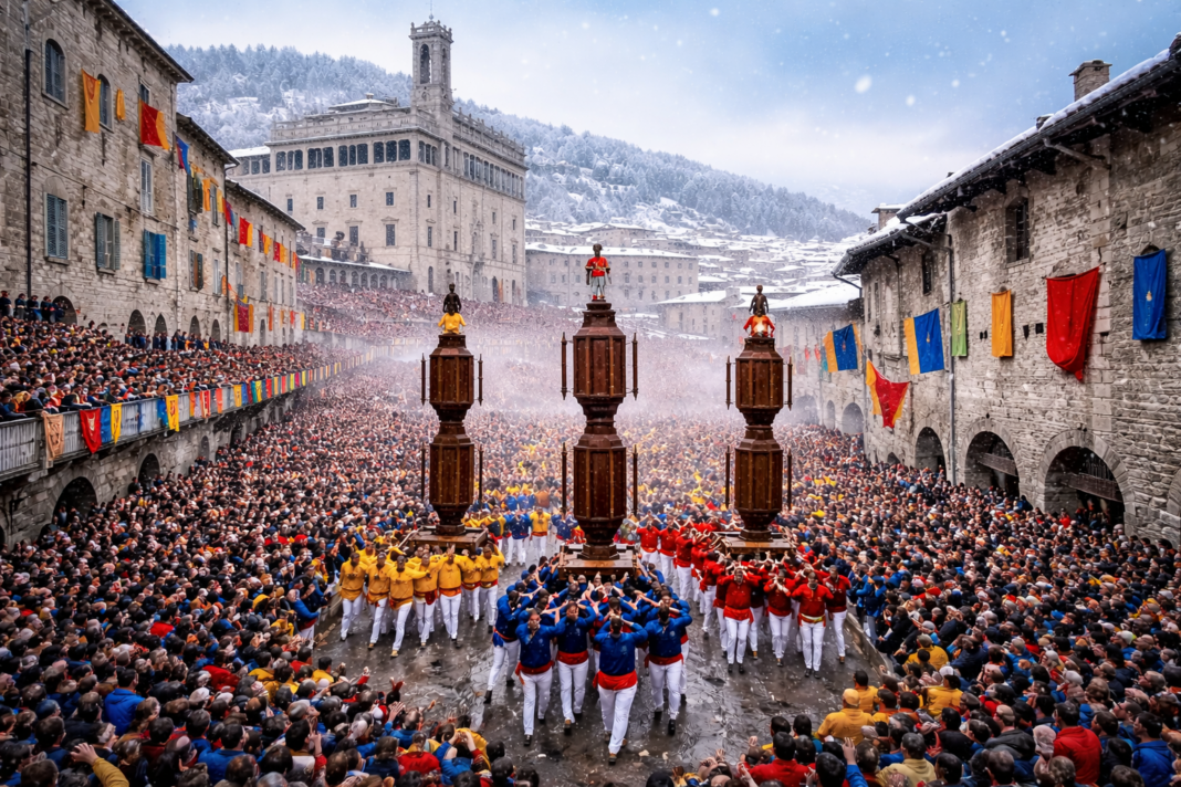 Festa dei Ceri a Gubbio, primavera in ritardo: la città guarda al 15 maggio tra tradizione e un inverno che non molla Festa dei Ceri a Gubbio, primavera in ritardo: la città guarda al 15 maggio tra tradizione e un inverno che non molla