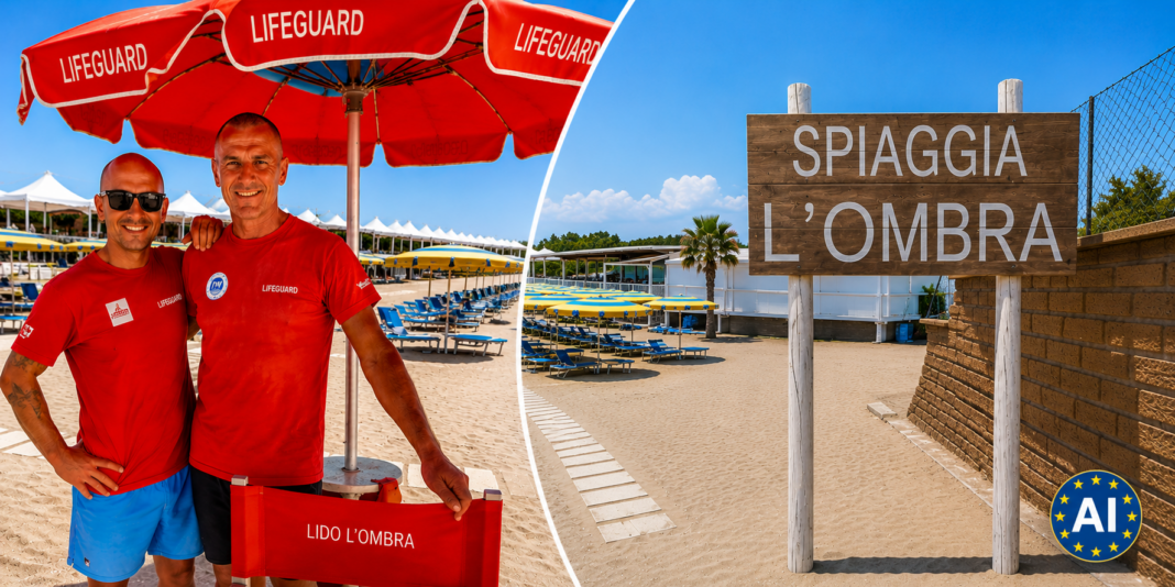Un lido per due regioni…. Un lido per due regioni….