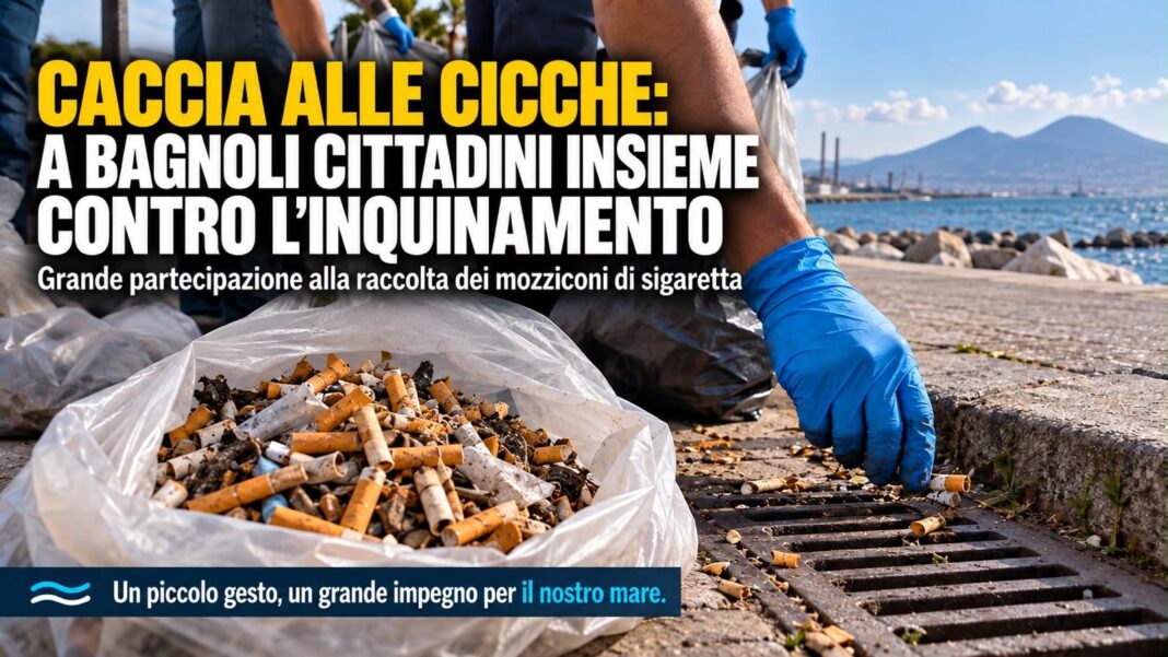 Bagnoli, successo per la “Caccia alle cicche”: cittadini e istituzioni insieme per difendere il territorio dall’inquinamento Bagnoli, successo per la “Caccia alle cicche”: cittadini e istituzioni insieme per difendere il territorio dall’inquinamento